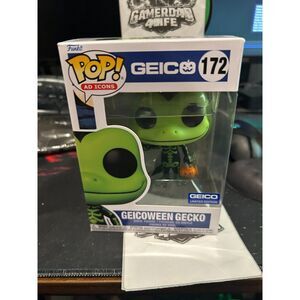 Funko Pop Ad Icons GEICO Geicoween Gecko Skeleton Halloween Figure # 172